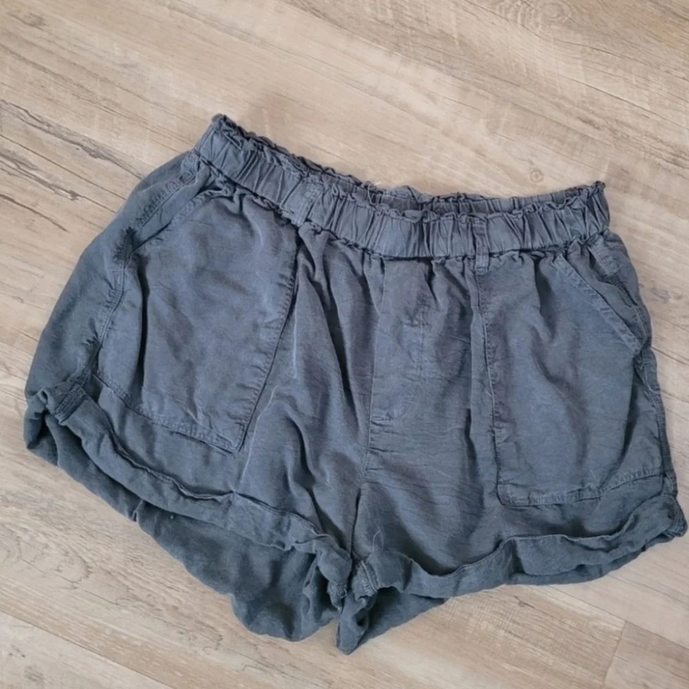 Aerie Womens Lyocell Pull On Shorts Size Large